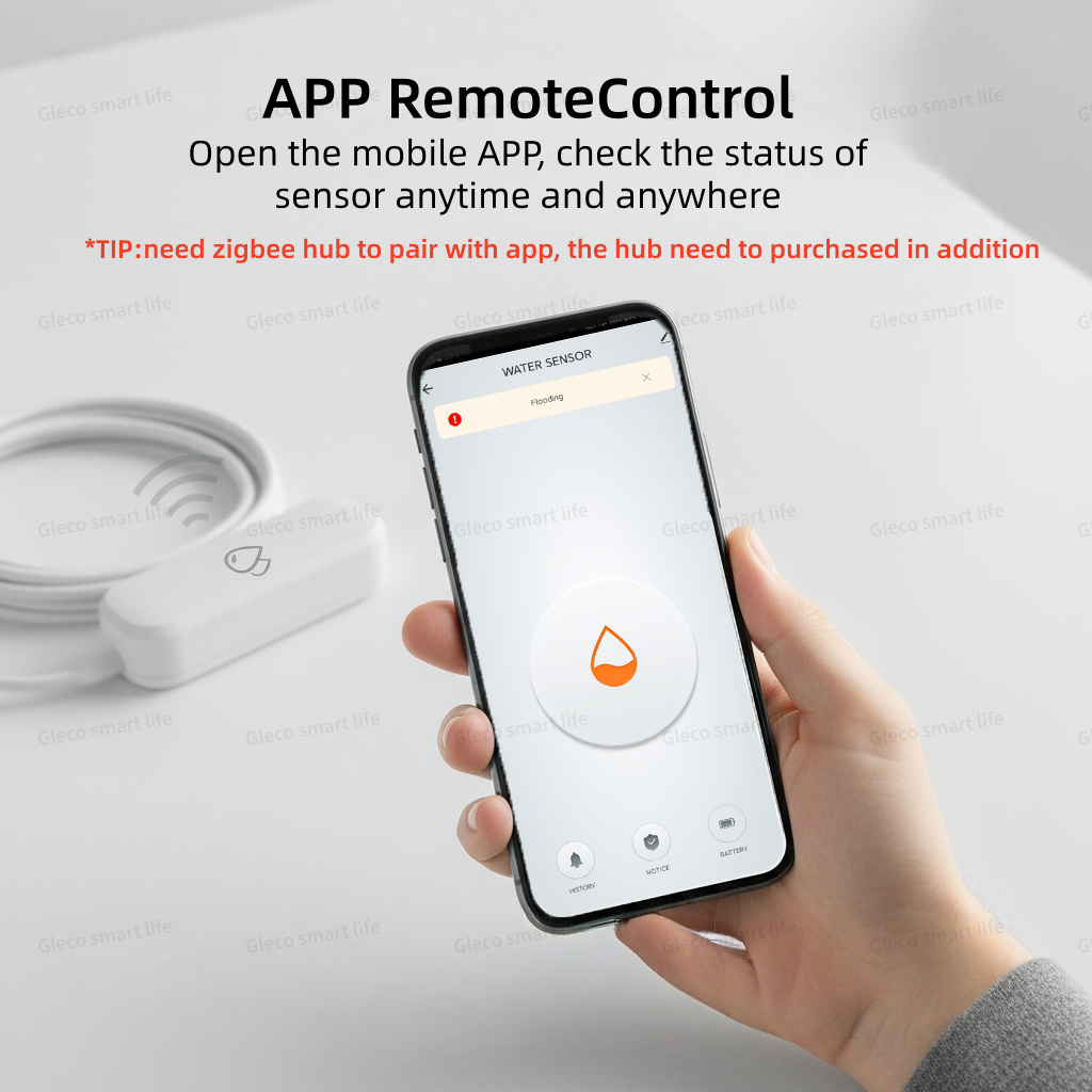 Tuya Zigbee Water Leak Sensor  - Water Alarm Sensor avaliação e preço