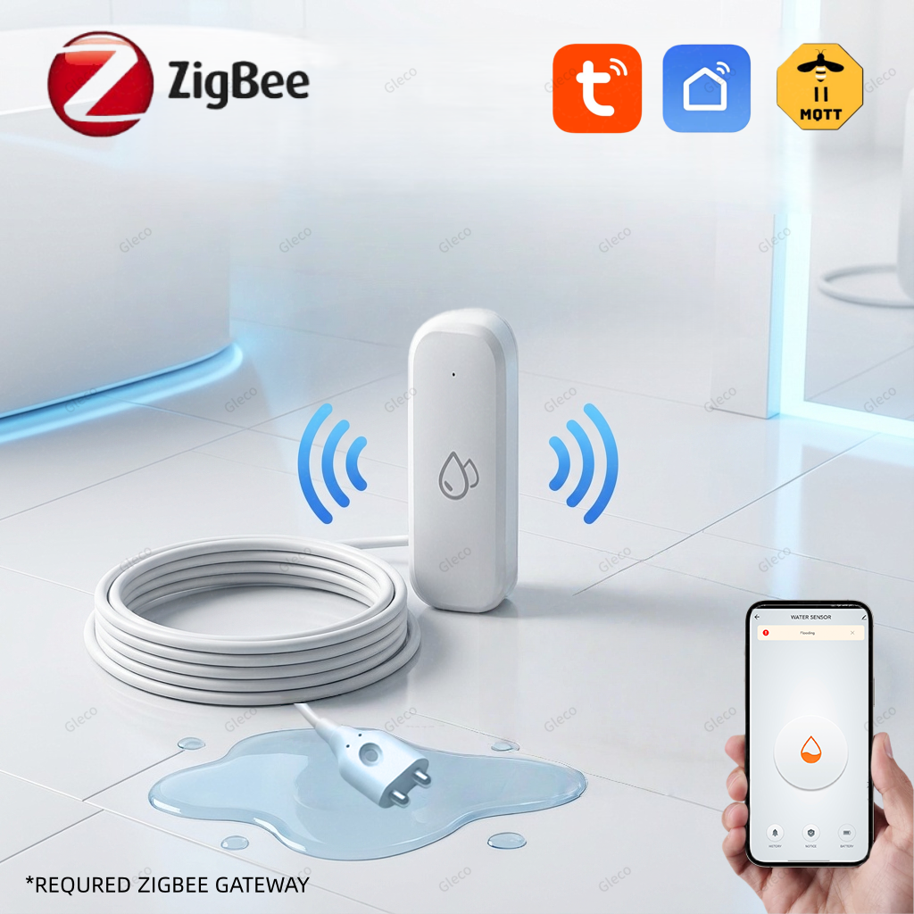 Tuya Zigbee Water Leak Sensor  - Water Alarm Sensor avaliação e preço