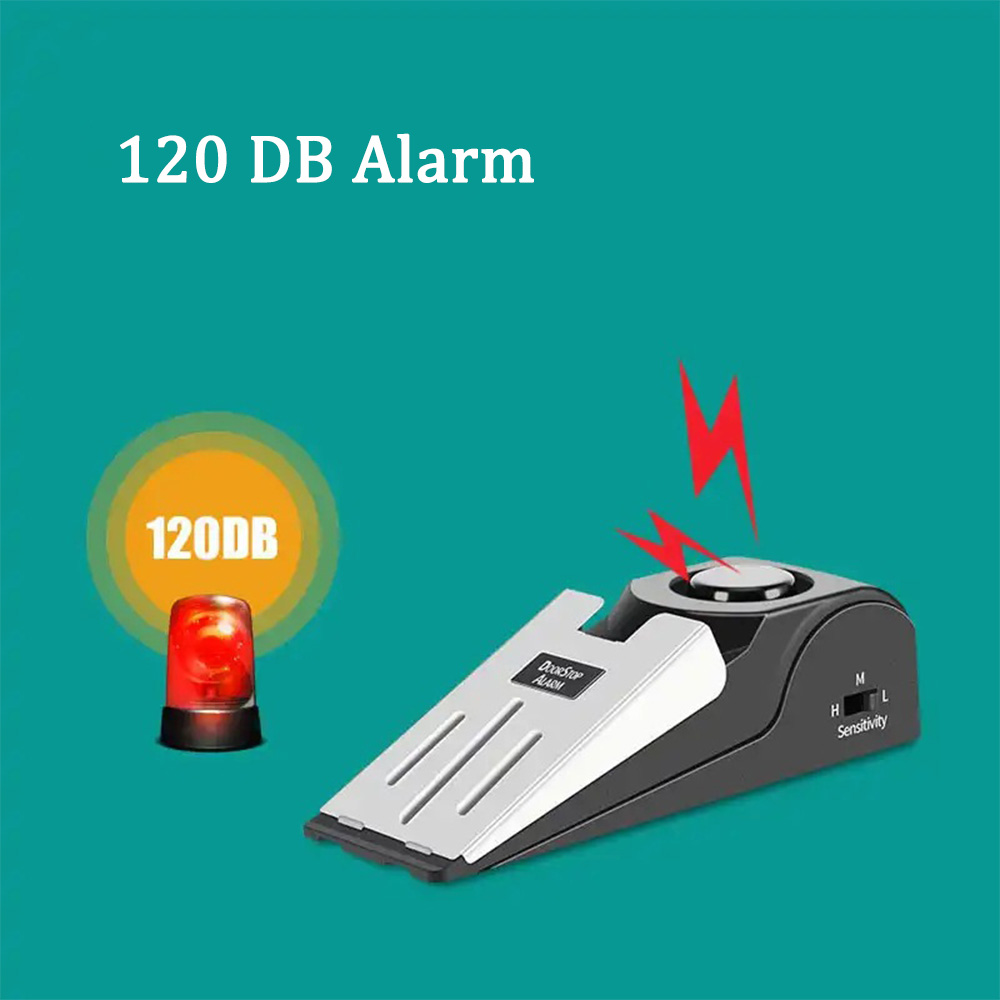 125 DB Anti-theft Burglar Stop - Door Stop Alarm avaliação e preço