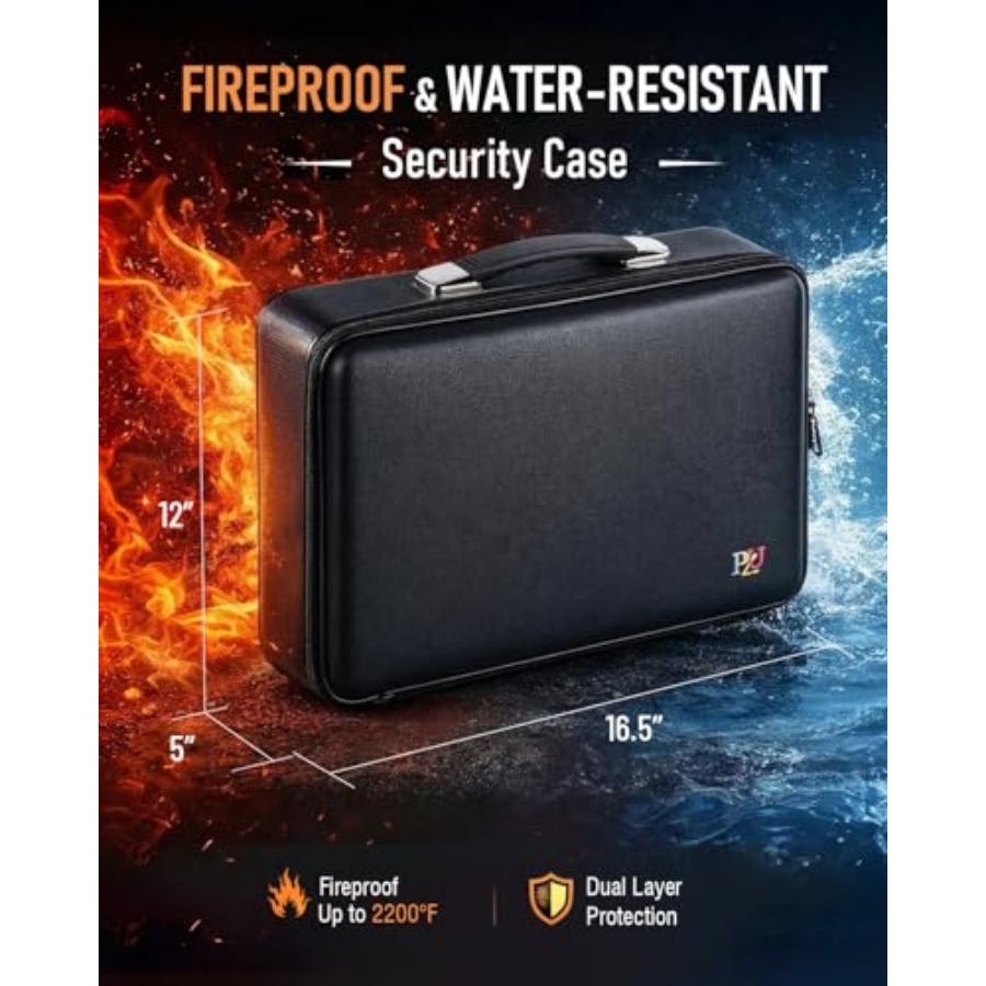 Fireproof Document Box - Hard- - Fire Safe Document avaliação e preço