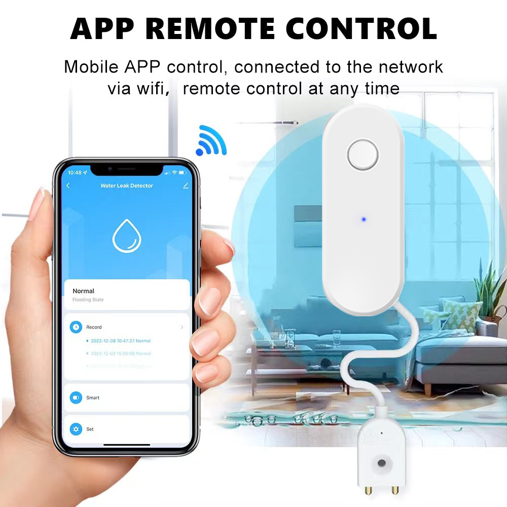 Tuya WiFi Smart Water Leak Sen - Water Alarm Sensor avaliação e preço