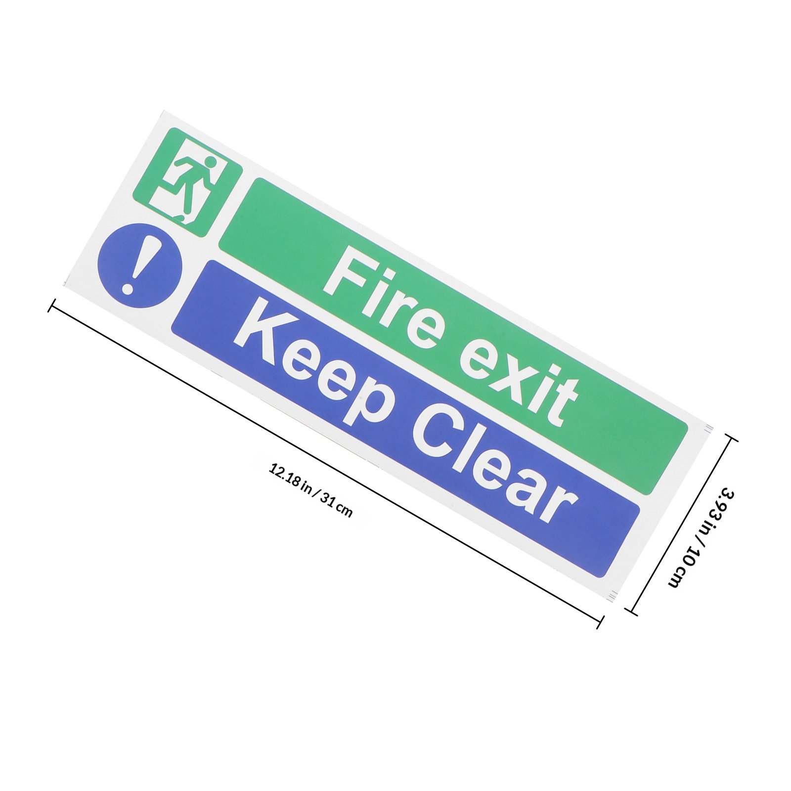 5Pcs Keep Exit Clear Sticker H - Emergency Exit Sign avaliação e preço
