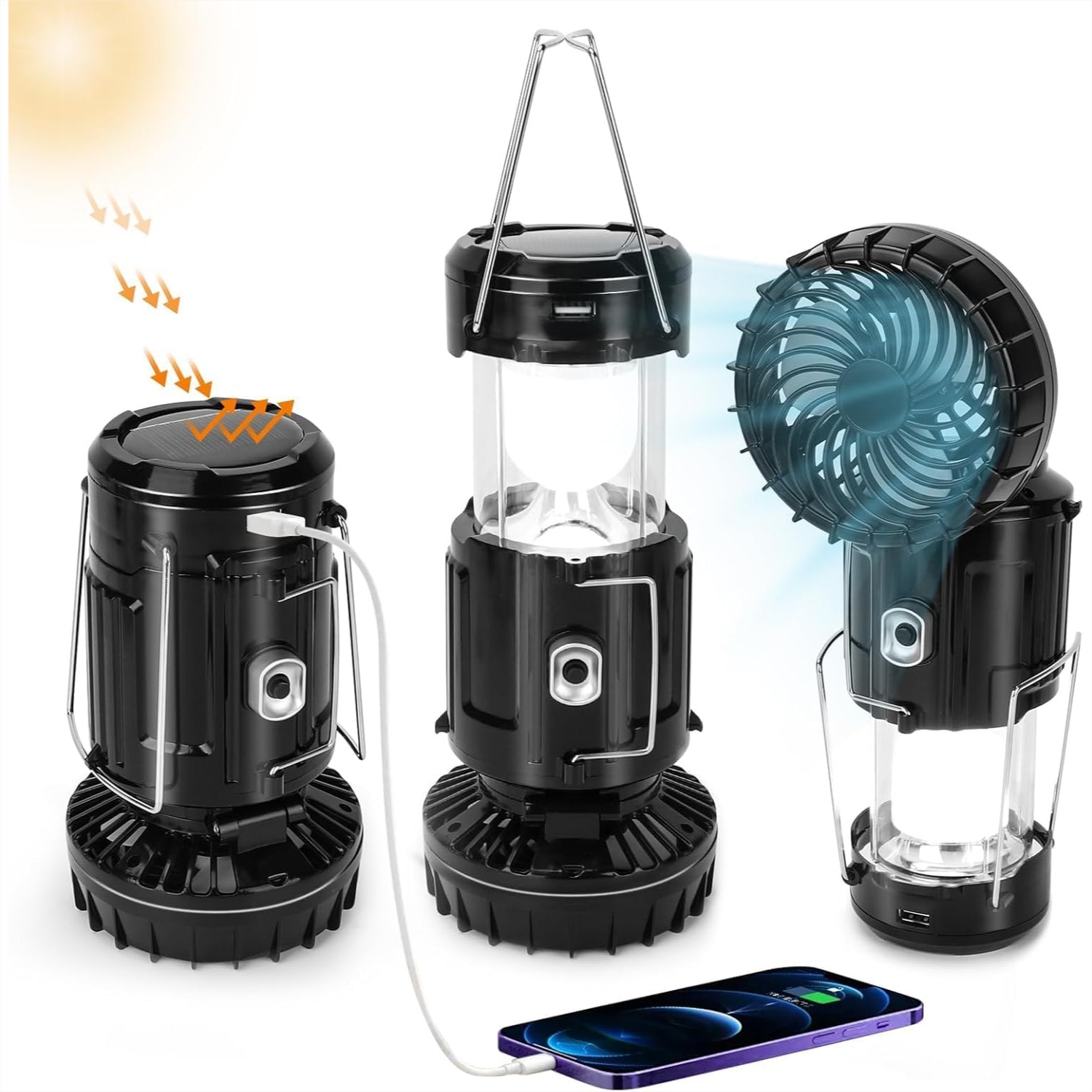 Solar Portable Lantern with Fa - Power Outage Light avaliação e preço