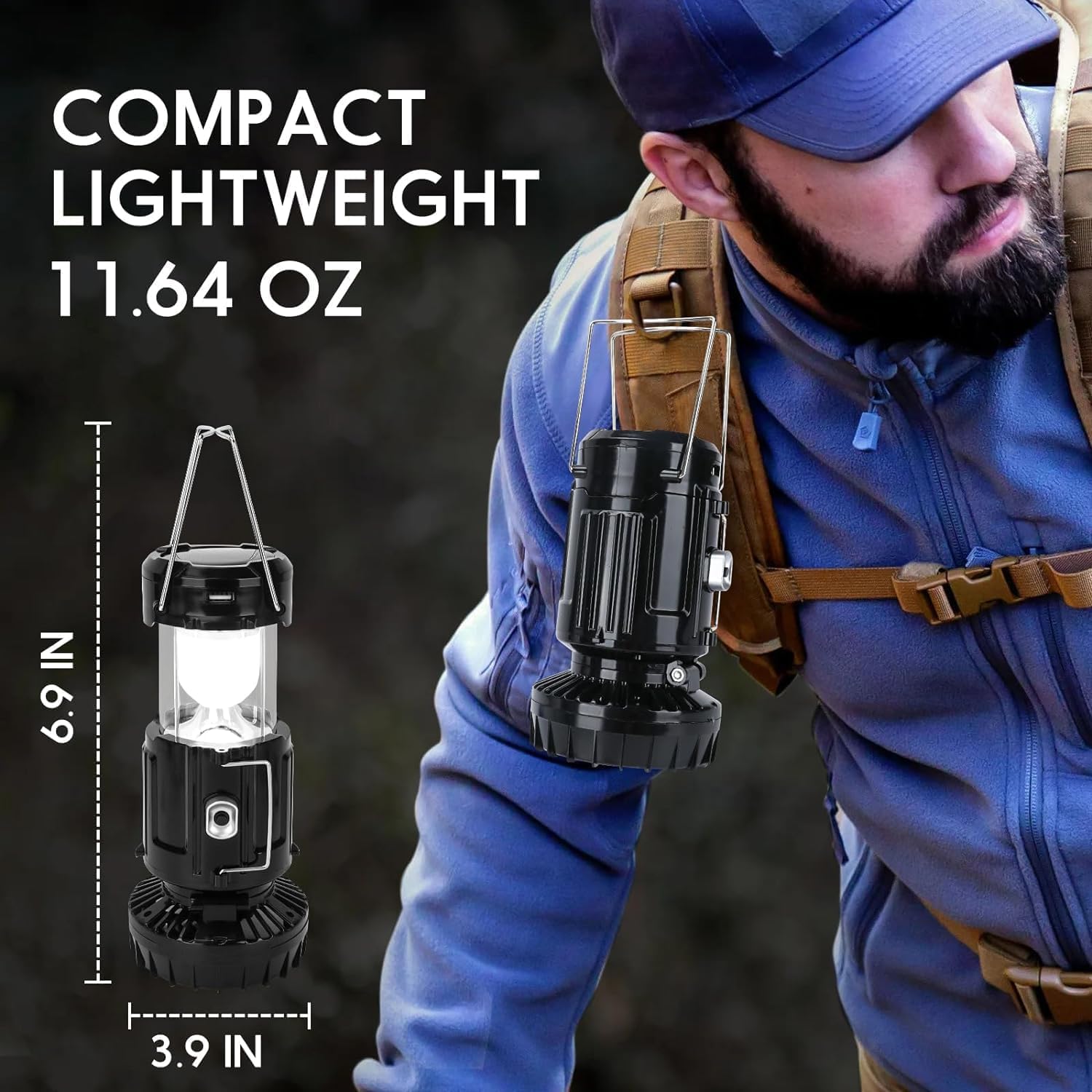 Solar Portable Lantern with Fa - Power Outage Light avaliação e preço