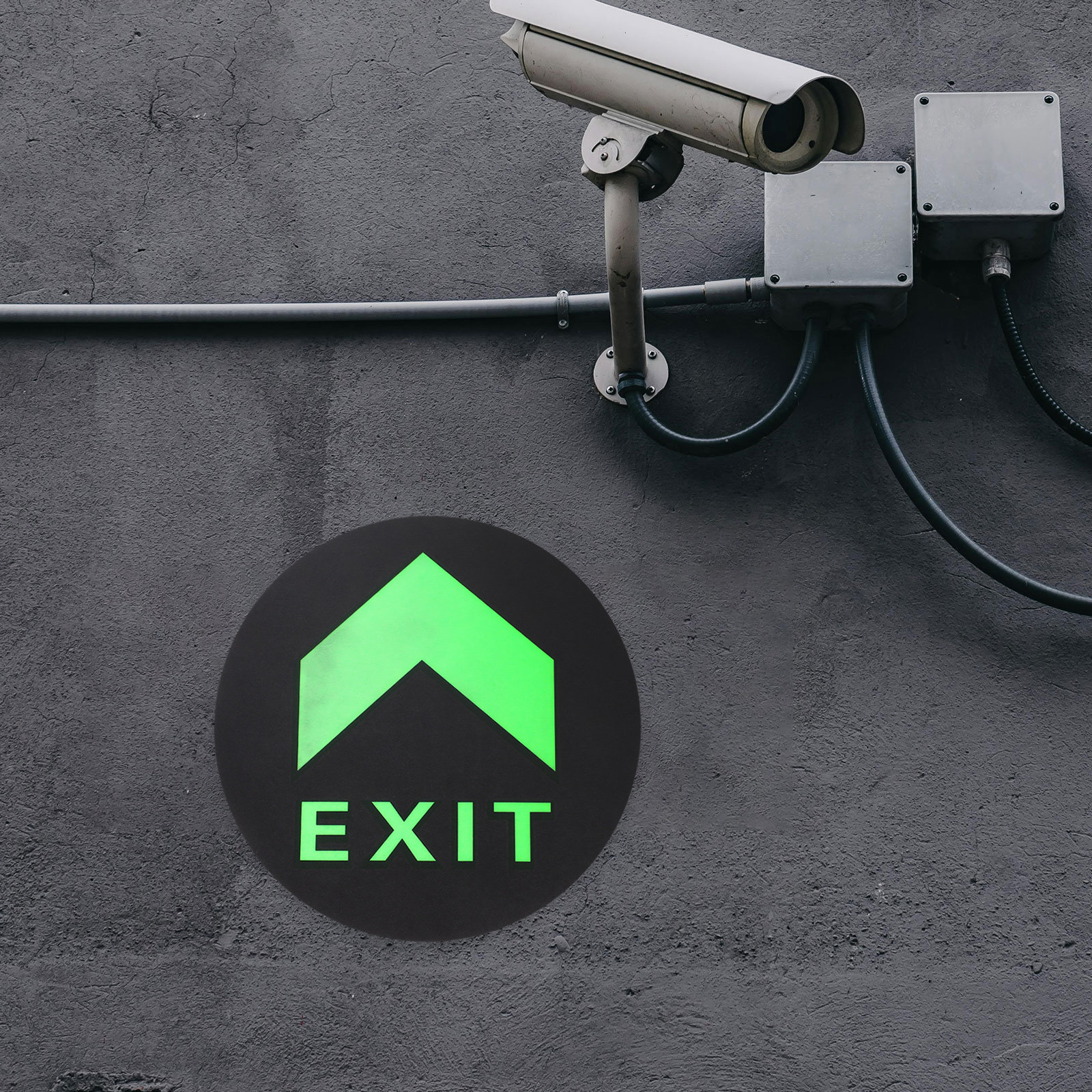 5Pcs Exit Sign Stickers Night  - Emergency Exit Sign avaliação e preço
