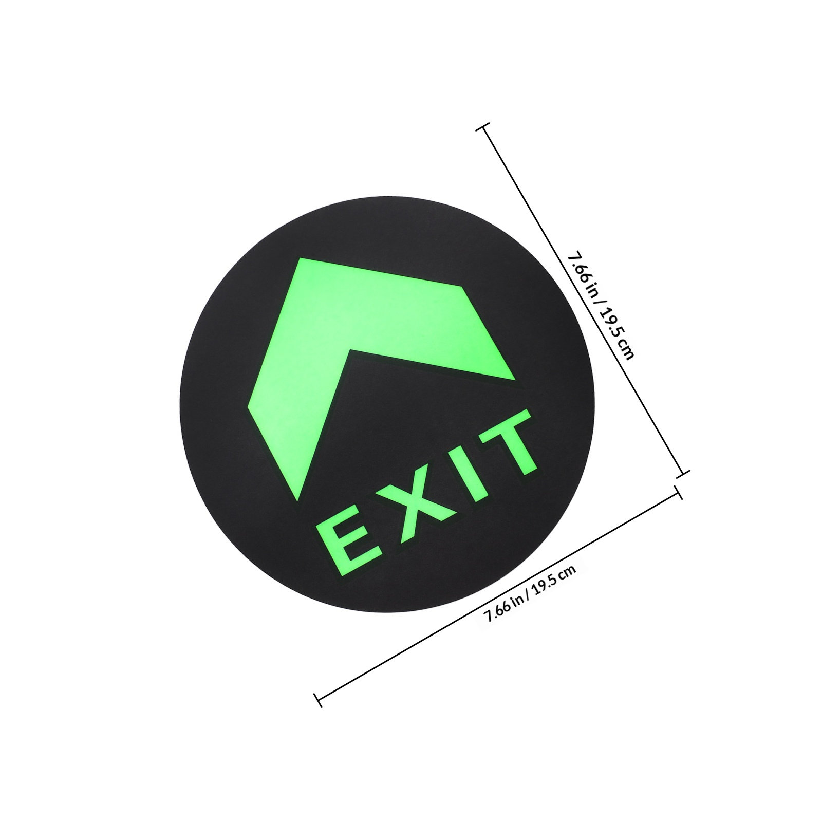 5Pcs Exit Sign Stickers Night  - Emergency Exit Sign avaliação e preço
