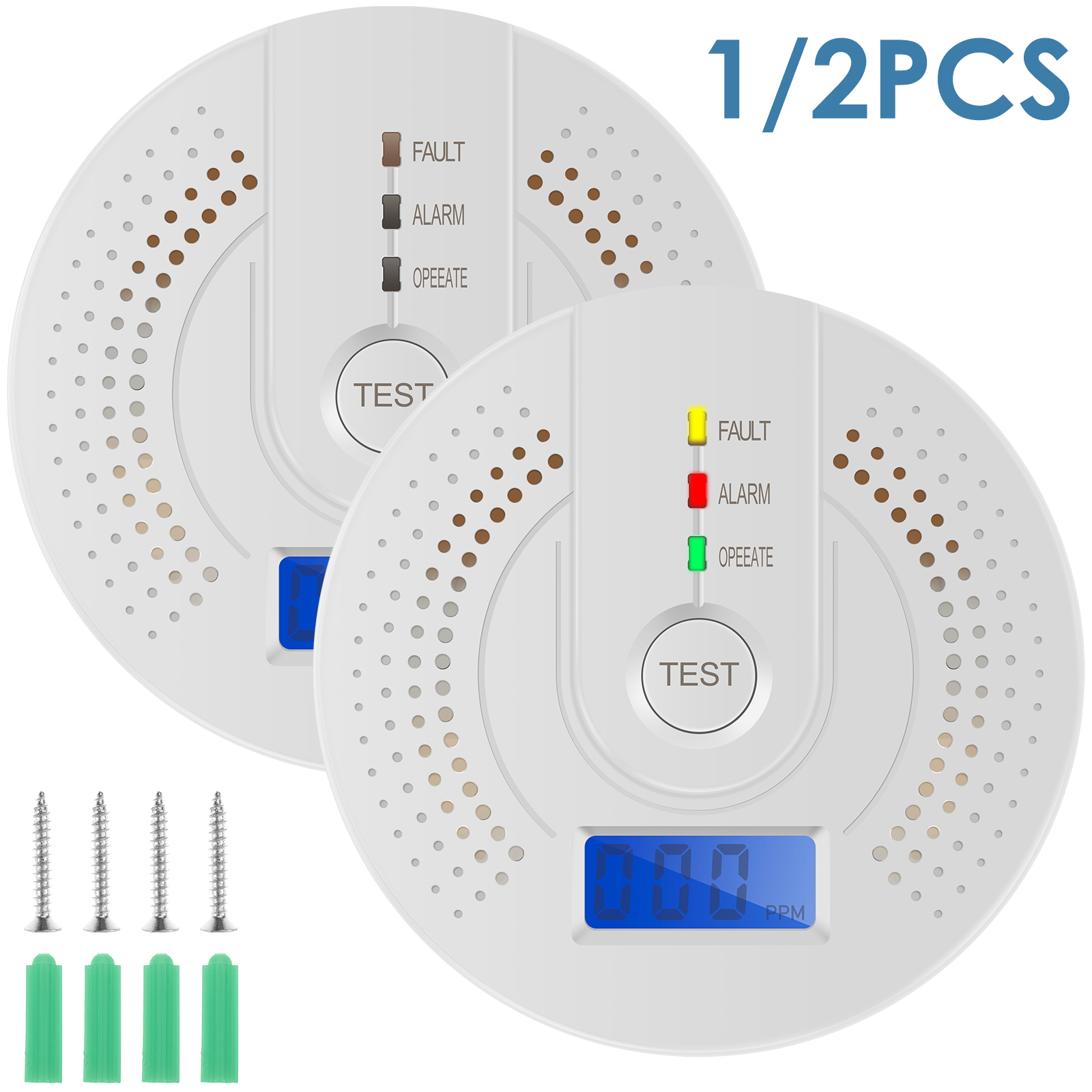 Independent CO Alarm Sensor Ca - Smoke Detector Interconnected avaliação e preço