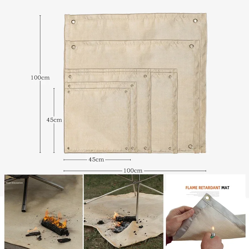 30*30CM New Outdoor Camping Fi - Fire Blanket Kitchen avaliação e preço
